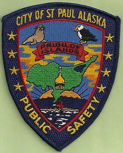 Colorful Alaska Logo - ST. PAUL ALASKA PUBLIC SAFETY POLICE PATCH COLORFUL!