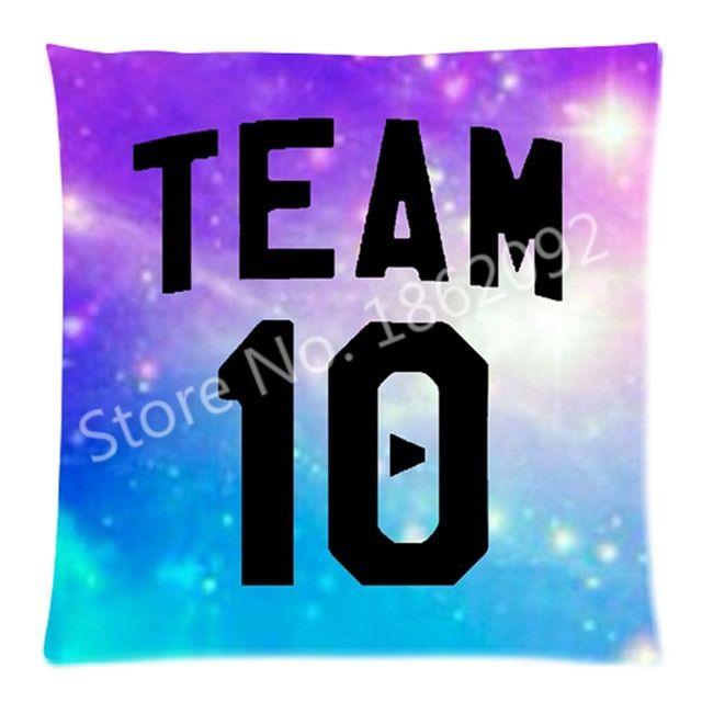 Team 10 Jake Paul Logo - New Cool Nebula Galaxy Space Team 10 Cushion Cover Outer Space Jake ...