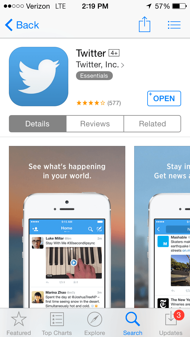 iPhone Twitter App Logo - Your Guide to App Store Optimization [Infographic]