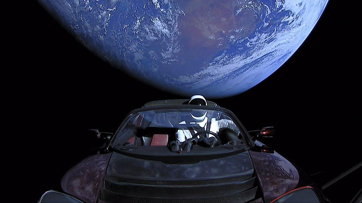 SpaceX Star Logo - Elon Musk's Tesla Roadster