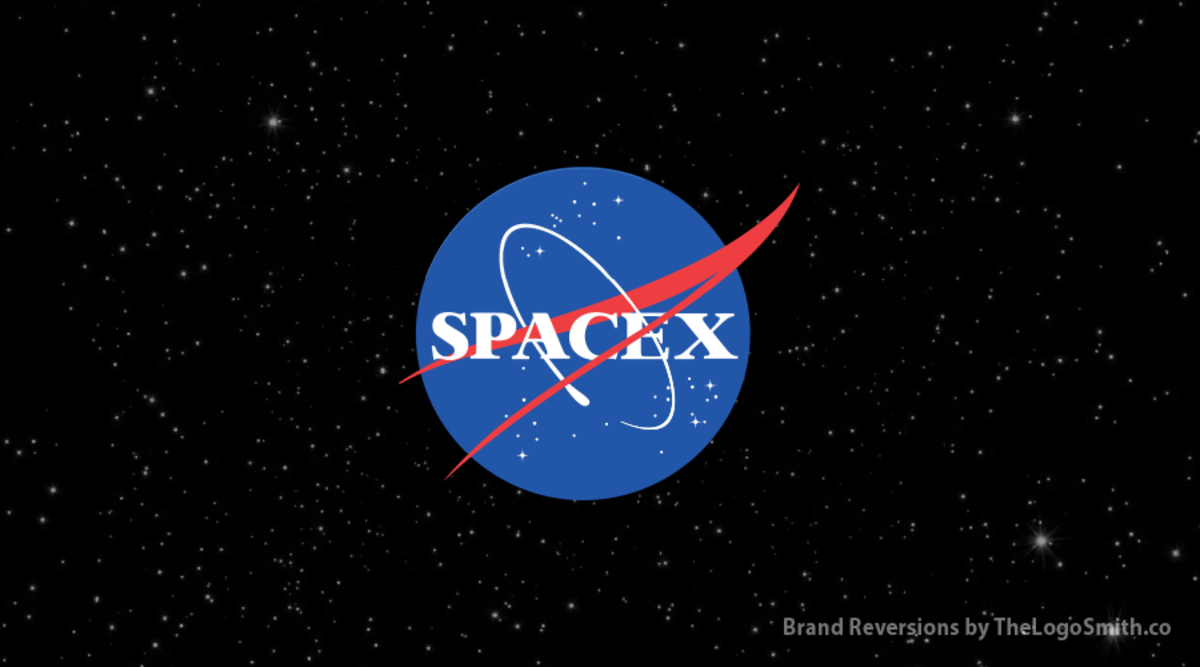 SpaceX Star Logo - The World's Most Famous Logos Swapped With The Styles Of Their ...