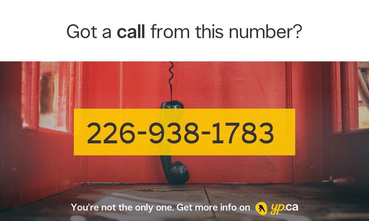 Red with Yellow Banner 1783 Logo - 226-938-1783 | 12269381783 Who called from Brantford | YP.CA
