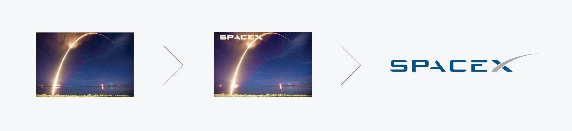 SpaceX Star Logo - Logos of Elon Musk's Brands: Tesla, SpaceX and The Boring Company ...