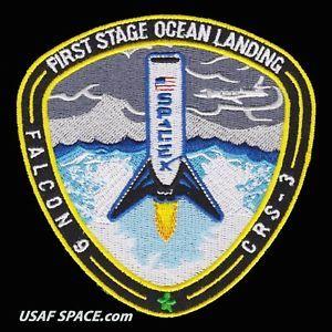 SpaceX Star Logo - FIRST STAGE OCEAN LANDING FALCON 9 LAUNCH EXCELLENT