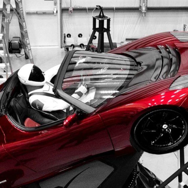 SpaceX Star Logo - SpaceX's Elon Musk adds 'Starman' to Tesla Roadster he's sending to ...