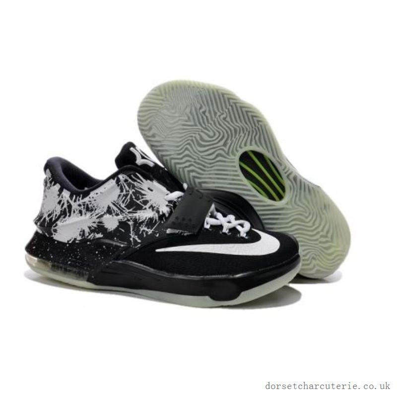 Black and White KD Logo - New Products : KD 7 Black White NIKE : Sneakers, Athletic