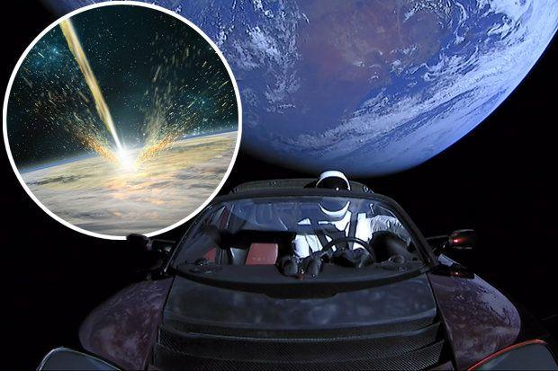 SpaceX Star Logo - SpaceX: Elon Musk's Tesla could CRASH into Earth warns scientists ...
