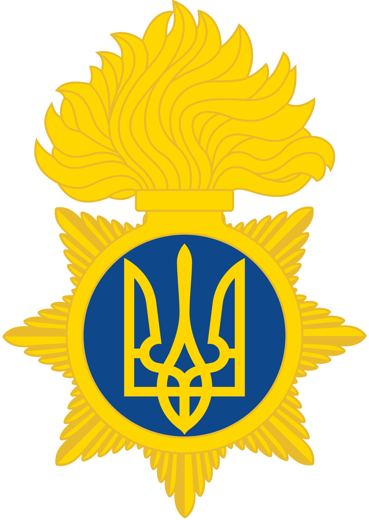 Red with Yellow Banner 1783 Logo - National Guard of Ukraine