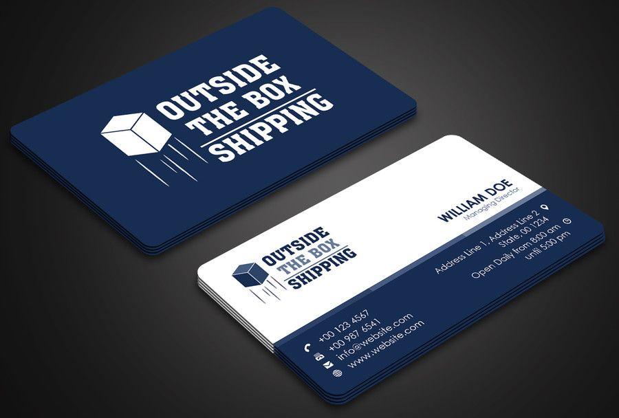 Open Blue Box Company Logo - Entry #45 by fibr for Business Card for Shipping Store/Company (Logo ...