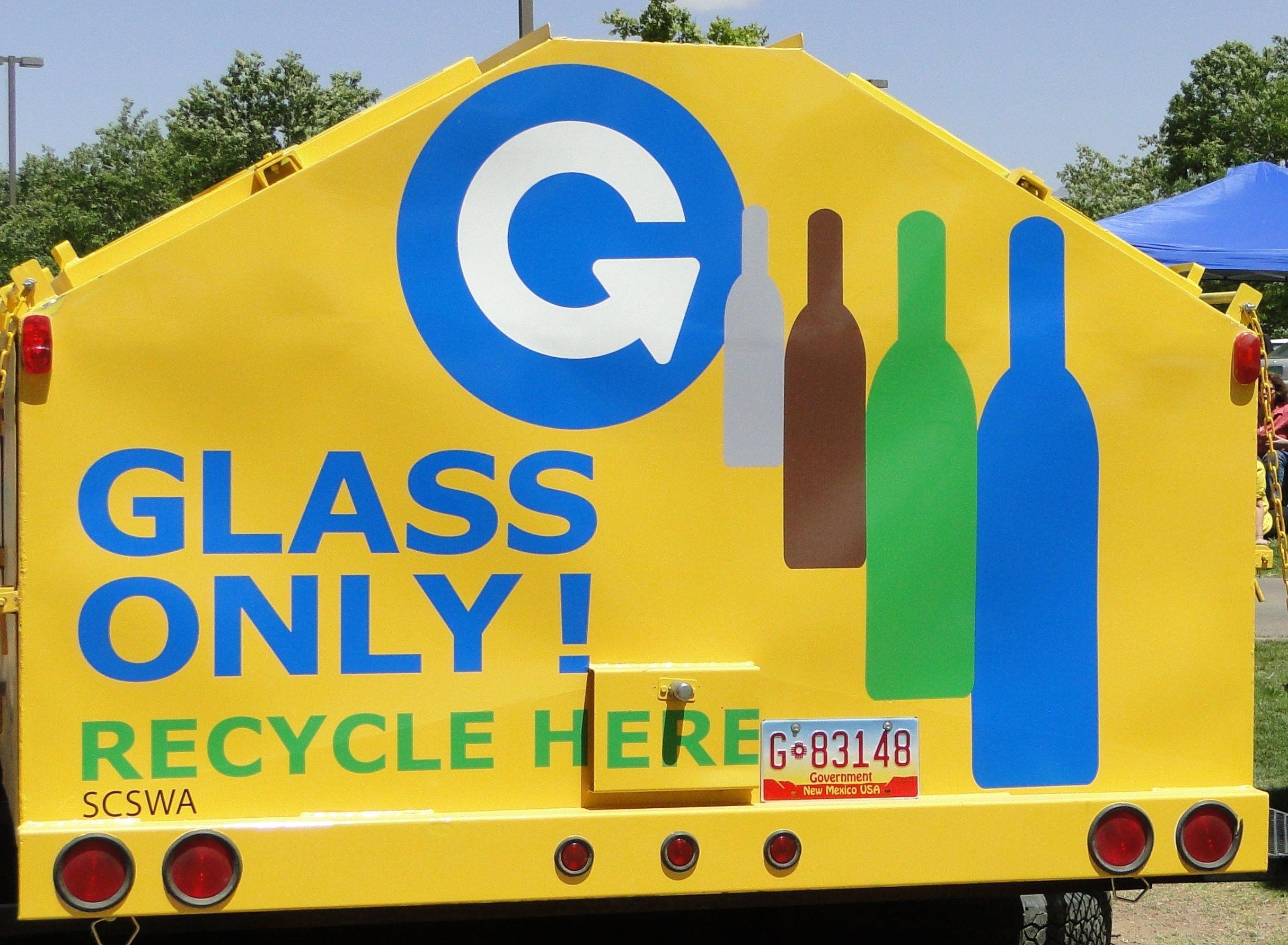 Red with Yellow Banner 1783 Logo - Glass Recycling