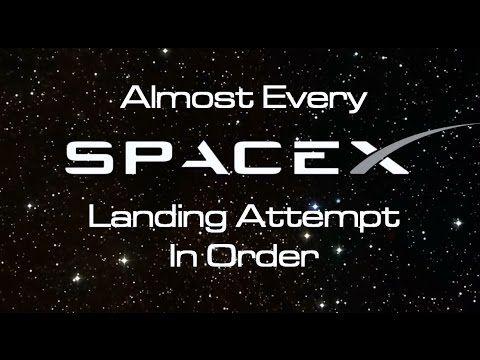 SpaceX Star Logo - Almost) Every SpaceX Landing, In Order - YouTube