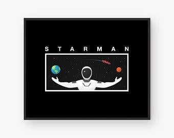 SpaceX Star Logo - Starman spacex tesla | Etsy