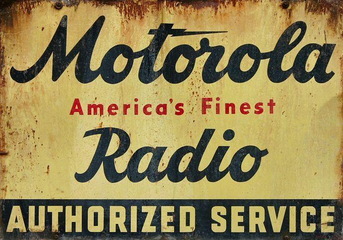 Old Motorola Logo - Name Origins. Cool Signs. Vintage advertising signs