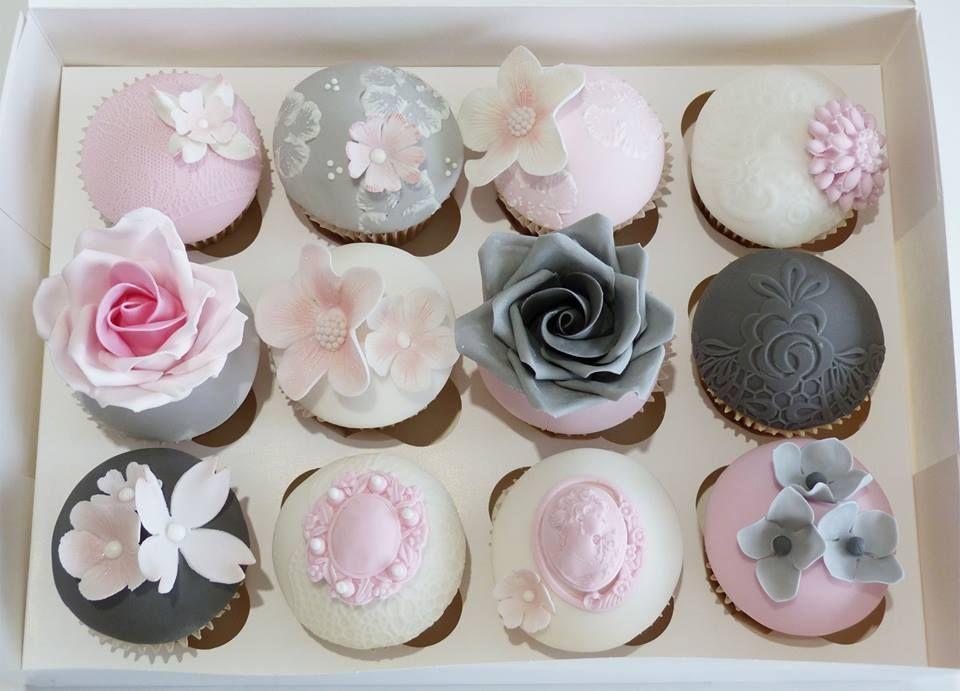 Gray and Pink Cupcake Logo - Pink, Gray, White Cupcakes | CuPcAkEs (FaNcY) | Pinterest | Cupcakes ...
