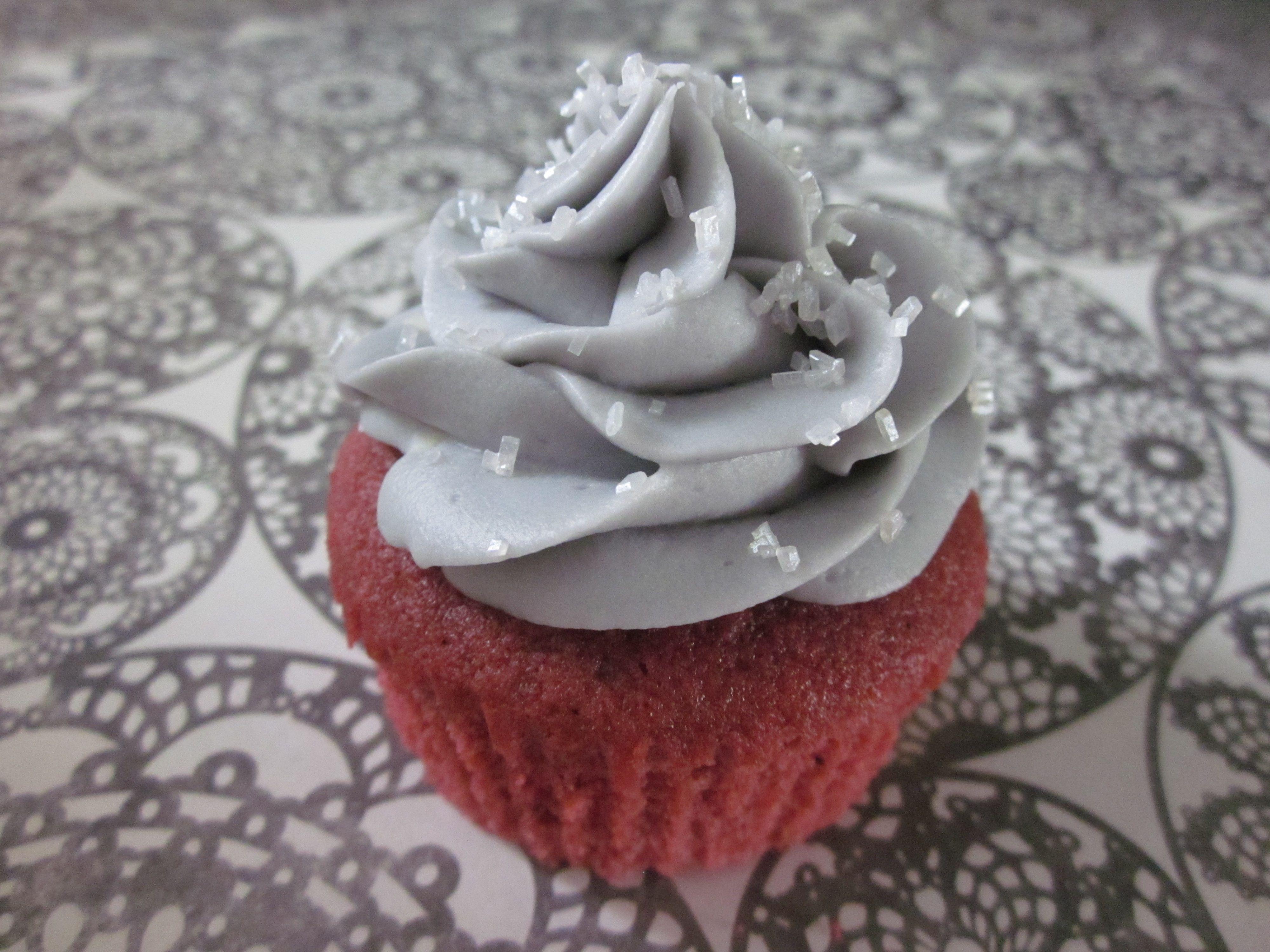 Gray and Pink Cupcake Logo - Pink Velvet Cupcakes. My Baking Empire