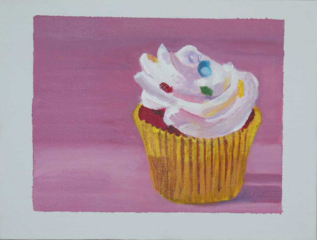 Gray and Pink Cupcake Logo - In the pink! - Cupcake & Animal Paintings by Camilla Gray