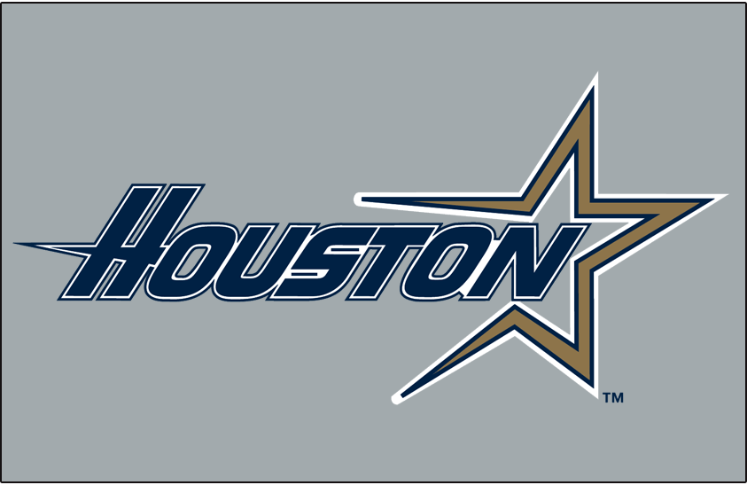 Blue and Gold Star Logo - Houston Astros Jersey Logo (1997) in blue with a gold star