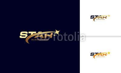 Blue and Gold Star Logo - Luxury Gold Star logo designs template, Elegant Star logo designs