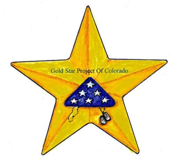 Blue and Gold Star Logo - Colorado Gold Star Parents Weekend