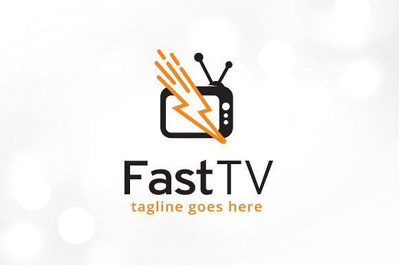 TV Logo - Fast TV Logo Template ~ Logo Templates ~ Creative Market