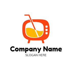 TV Orange Logo - Free TV Logo Designs | DesignEvo Logo Maker
