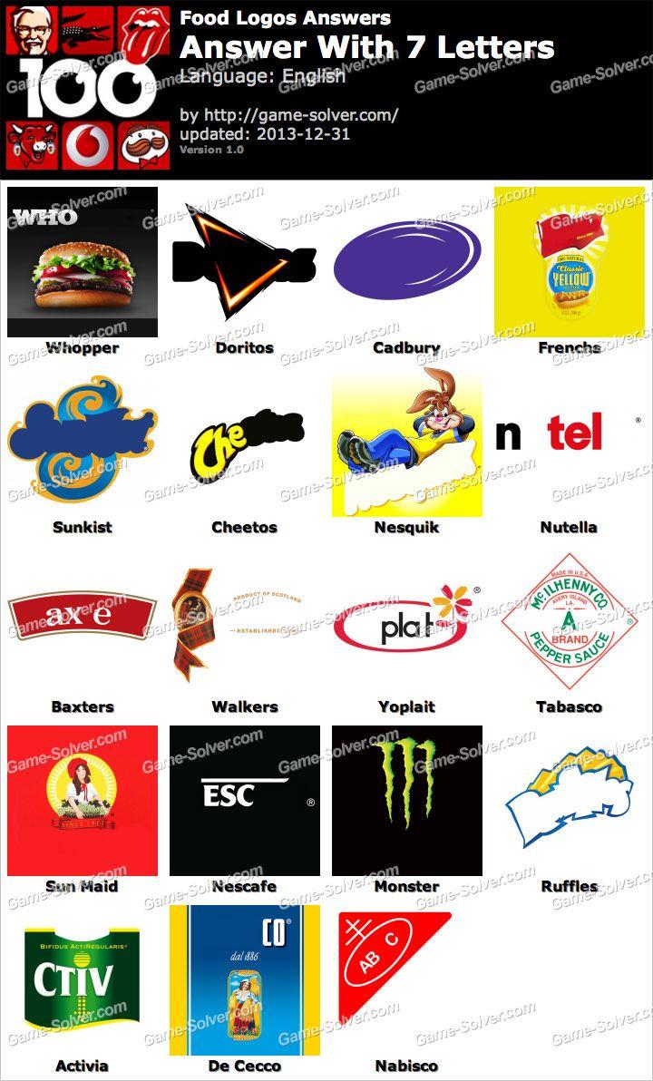 7 Letter Logo - Food Logos 7 Letters - Game Solver
