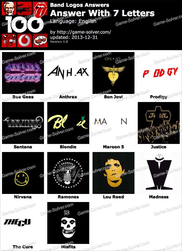 7 Letter Logo - Band Logos 7 Letters - Game Solver