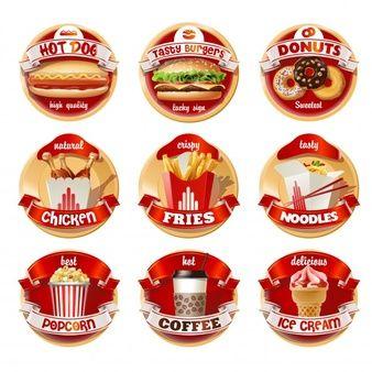 Red Fast Food Logo - Burger Logo Vectors, Photos and PSD files | Free Download