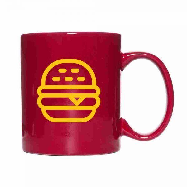 Red Fast Food Logo - Fast Food logo mug (red) - Pork Peddler