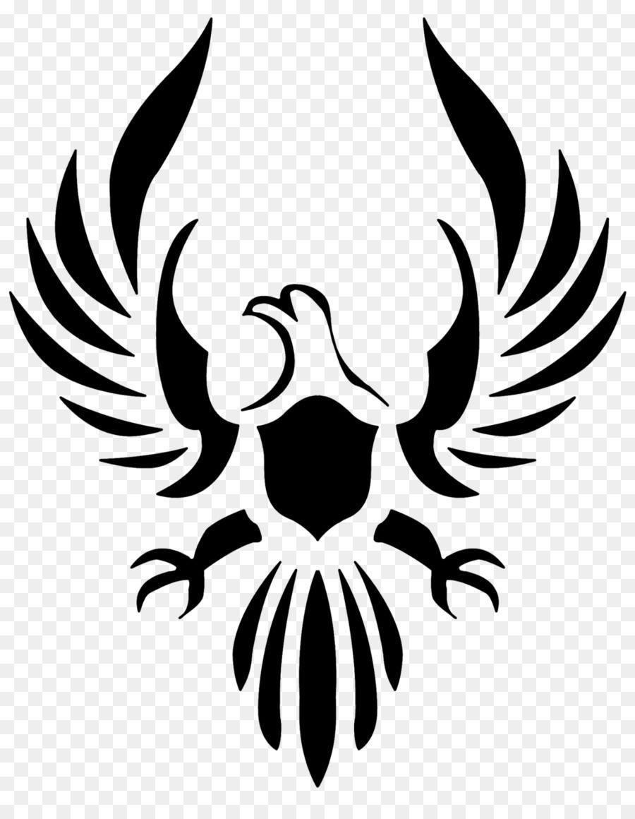 White Phoenix Logo - Phoenix Stencil Visual arts png download*1303