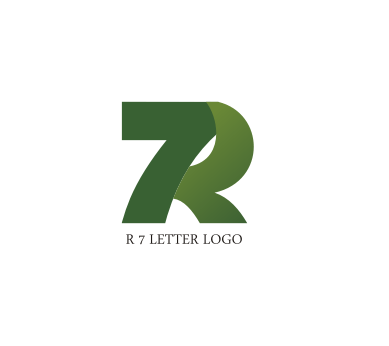 7 Letter Logo - R 7 letter logo design download. Alphabet logos Vector Logos Free