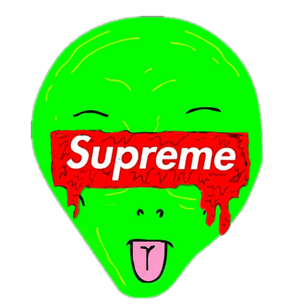 Ripndip Alien Logo - supreme alien ripndip ripndip - Sticker by SupremeAsf