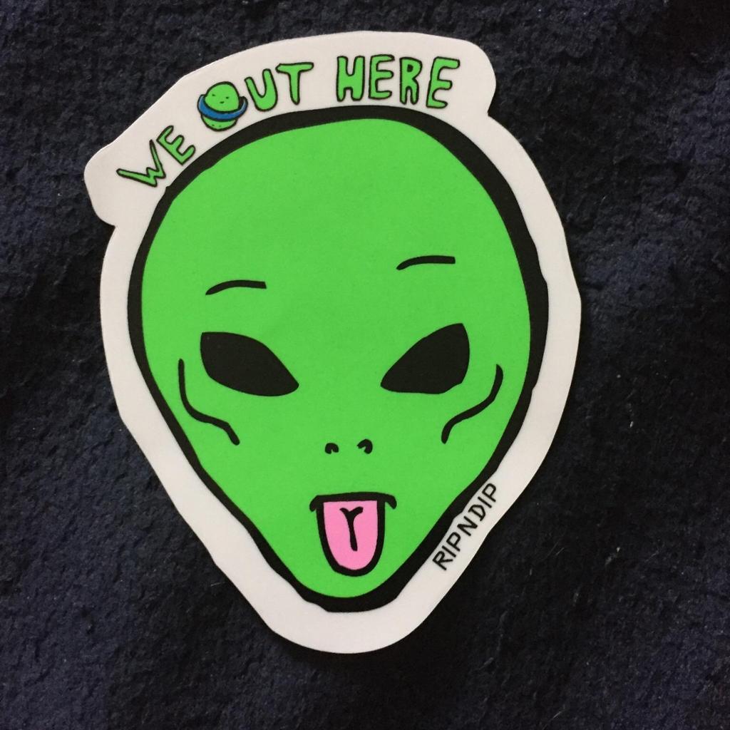 Ripndip Alien Logo - RipNDip Alien (We Out Here)