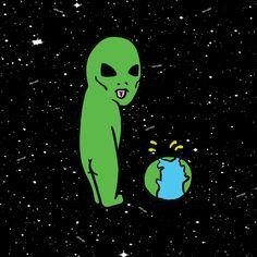 Ripndip Alien Logo - Best RipNDip image. Background, Drawings, Rip n dip