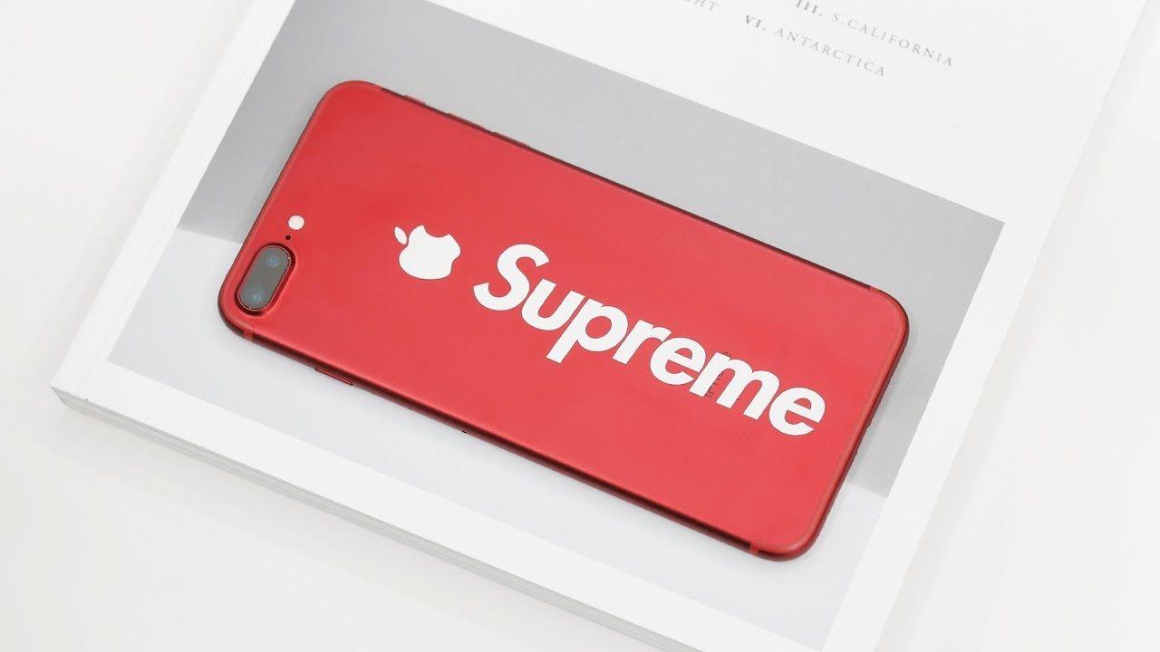 Supreme Apple Logo - RED Apple iPhone 7 Plus Supreme Edition? - YouTube