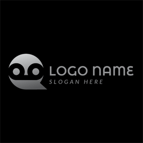 White Circle Logo - Free Communication Logo Designs. DesignEvo Logo Maker