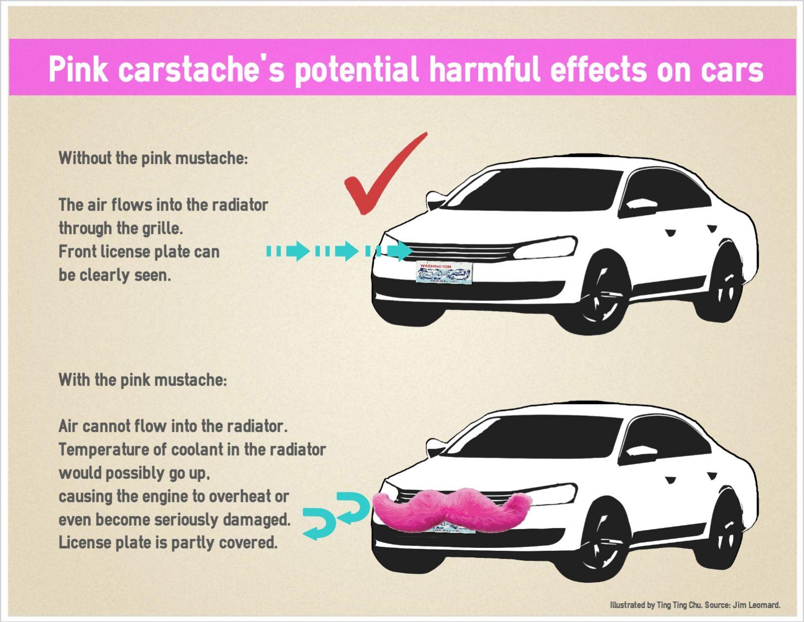 Pink Mustache Lyft Logo - Automotive expert: Lyft's pink mustache could damage cars – GeekWire