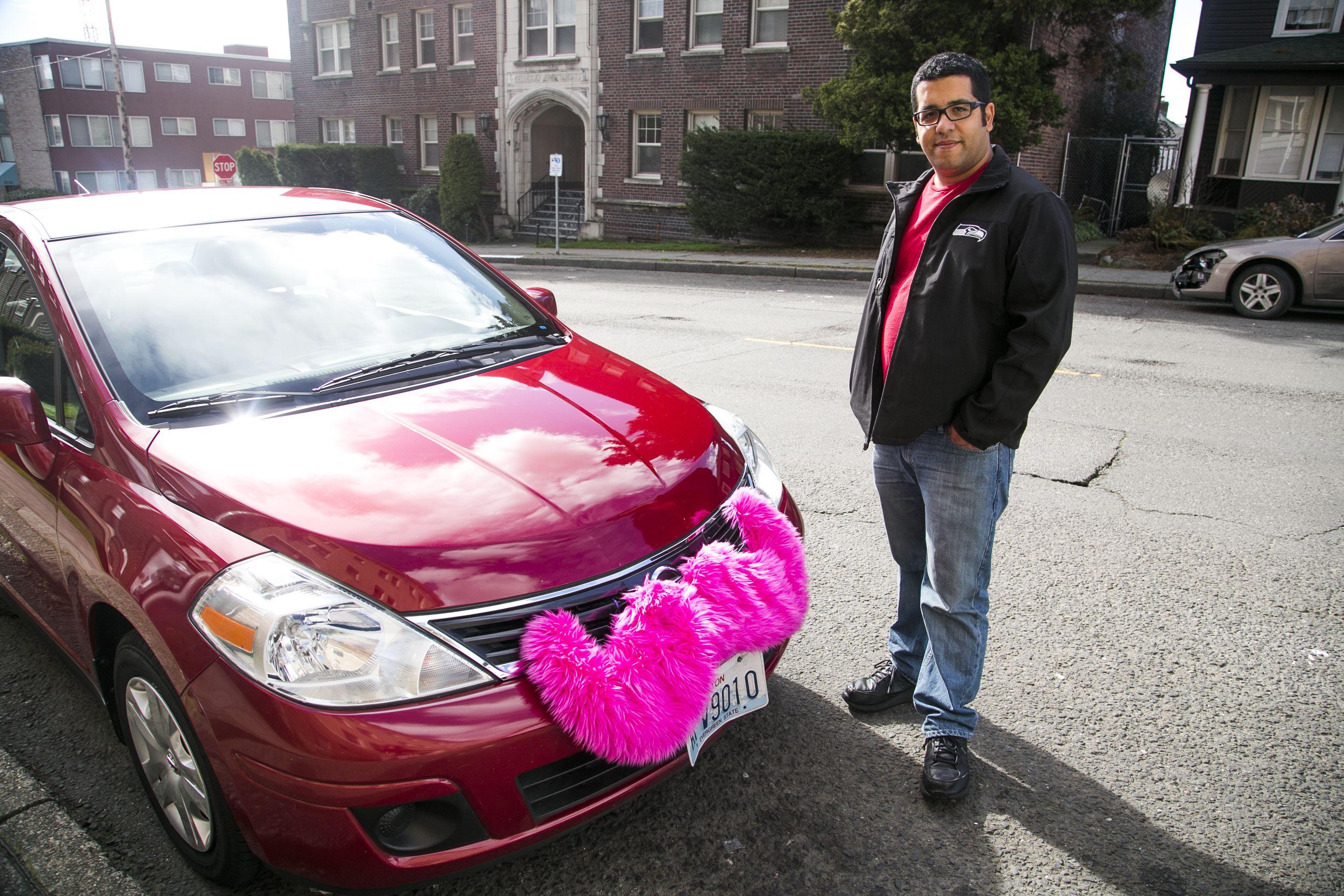 Pink Mustache Lyft Logo - Automotive expert: Lyft's pink mustache could damage cars
