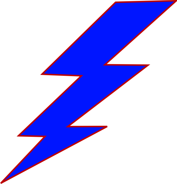 Blue Lightning Bolt Logo - Blue Lightning Bolt Clip Art at Clker.com - vector clip art online ...