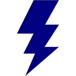 Blue Lightning Bolt Logo - Navy blue lightning bolt icon - Free navy blue lightning bolt icons