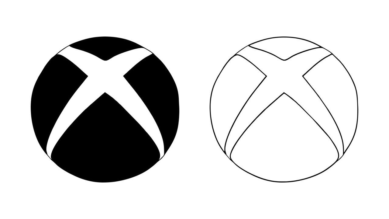 White Xbox Logo - How to Draw the Xbox Logo (symbol, emblem) - YouTube