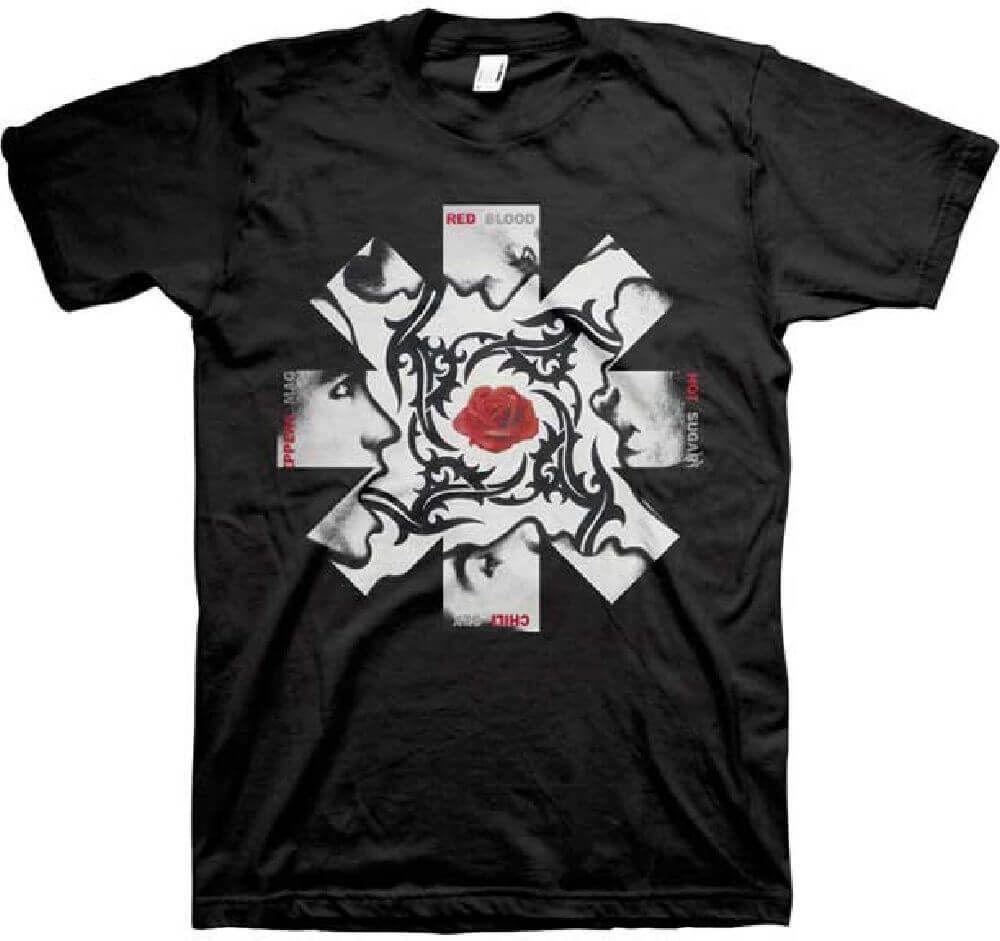 Red Hot Chilli Peppers Logo - Red Hot Chili Peppers Logo Blood Sugar Sex Magik Album Cover T Shirt