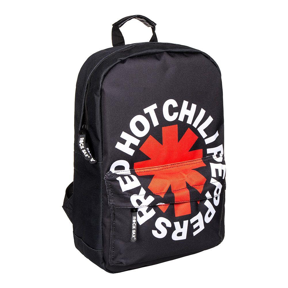 Red Hot Chilli Peppers Logo - RockSax Red Hot Chili Peppers Logo Backpack, School Band Merch UK