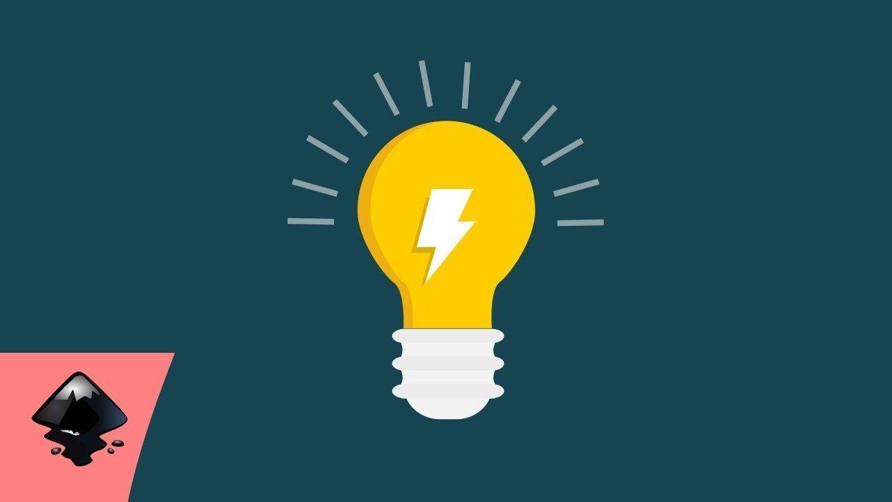 Blue Lightning Bolt Logo - Inkscape Tutorials: Vector Lightning Bolt - YouTube
