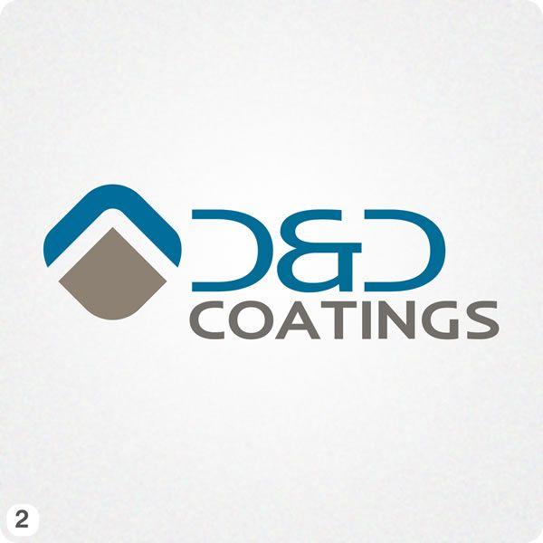 Blue Lines Company Logo - Painting Company Logo Design for D&D Coatings