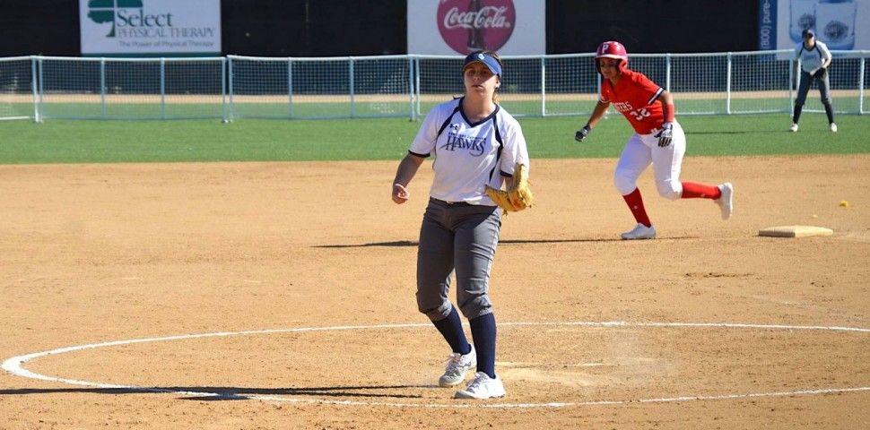 Softball Field and Hawks Logo - San Diego Christian College Softball Earns Shutout, Split