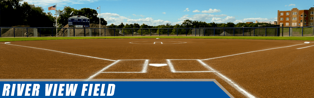 Softball Field and Hawks Logo - River View Field Lowell Athletics