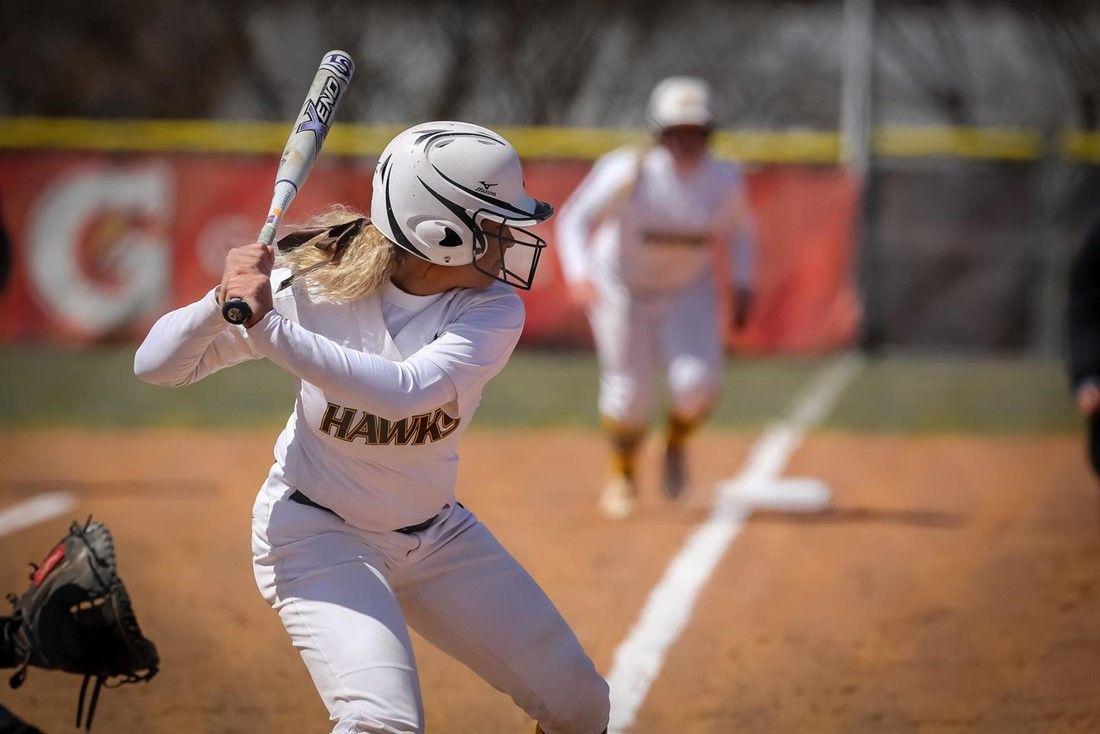 Softball Field and Hawks Logo - Hawks Softball Wins Two Over Missouri Baptist - Quincy University ...