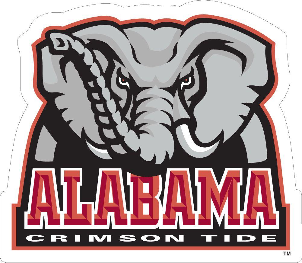 Alabama Elephant Logo - Alabama Primary Elephant Logo Vinyl Decal