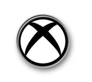 White Xbox Logo - XBOX SYMBOL / 1” / 25mm pin button / badge / gaming / 360 / console